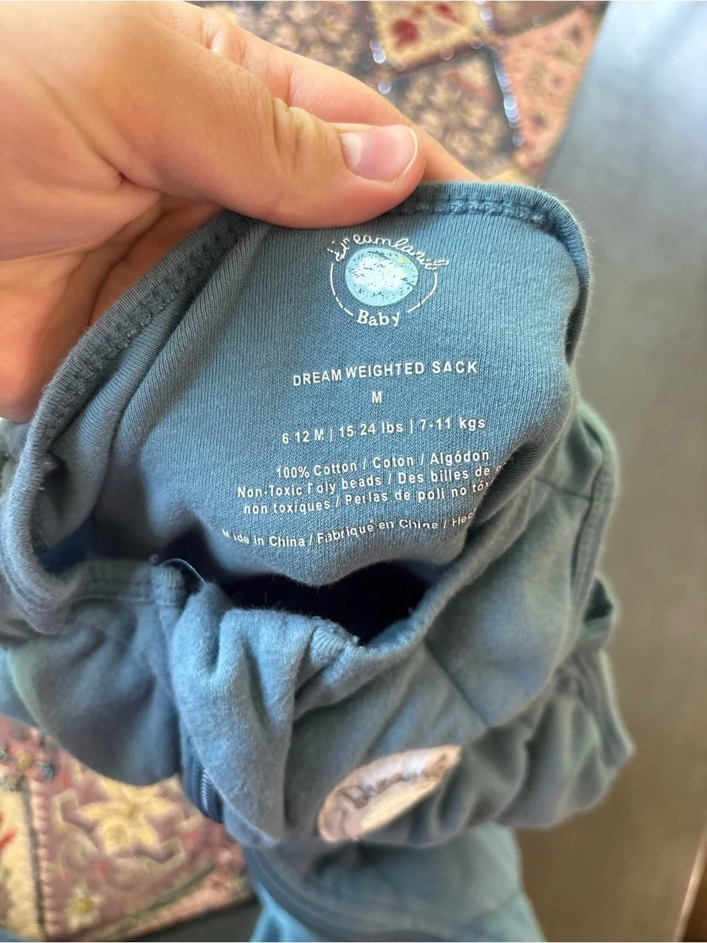Dreamland baby sleep sack medium 6-12 month sleep sack